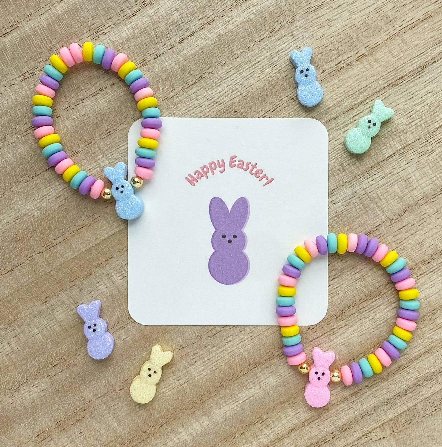 Bunny Peep Beaded Bracelet