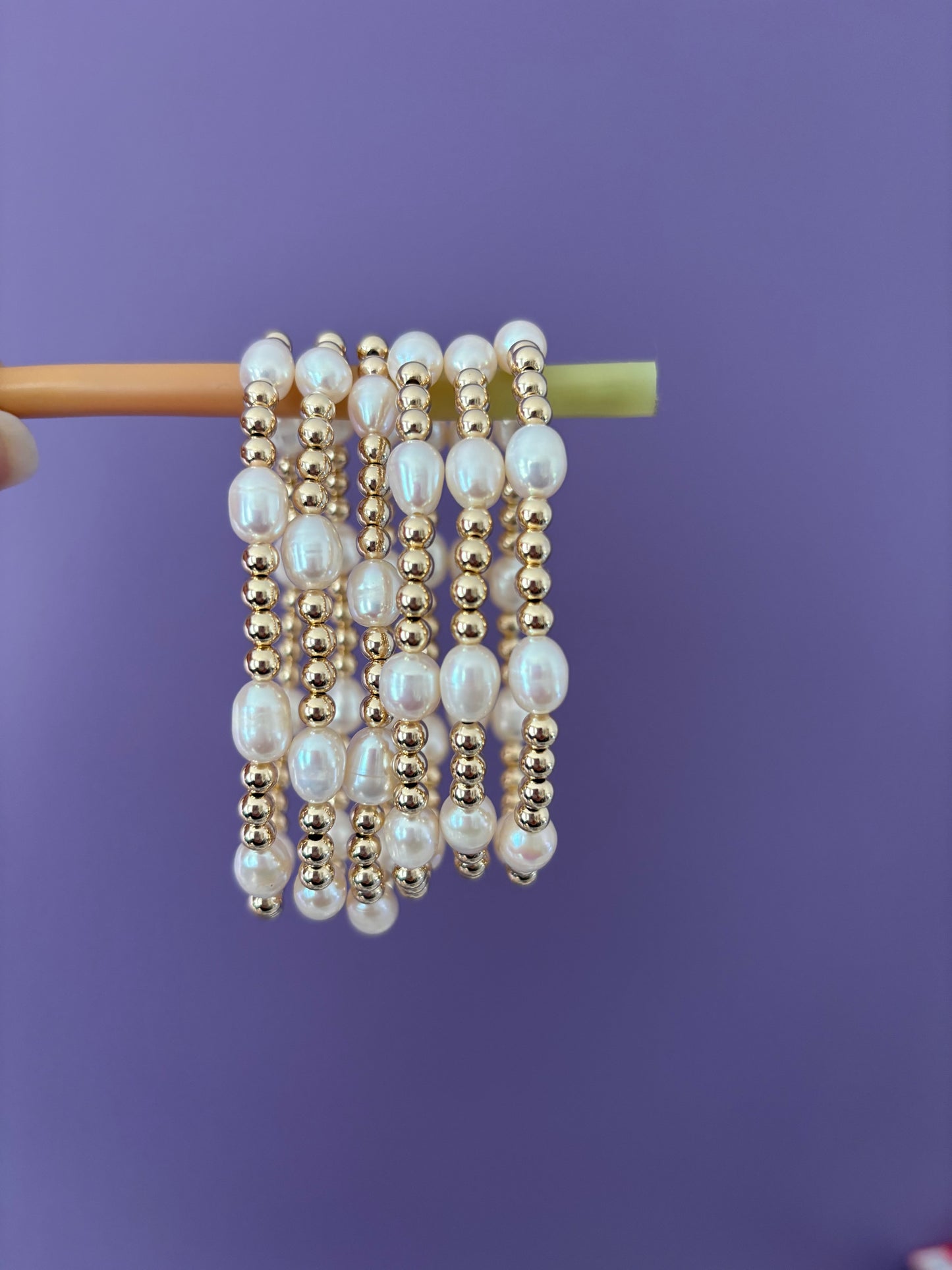 Elegant Pearl (14kt Gold Filled Beads with Freshwater Pearls) Bracelet