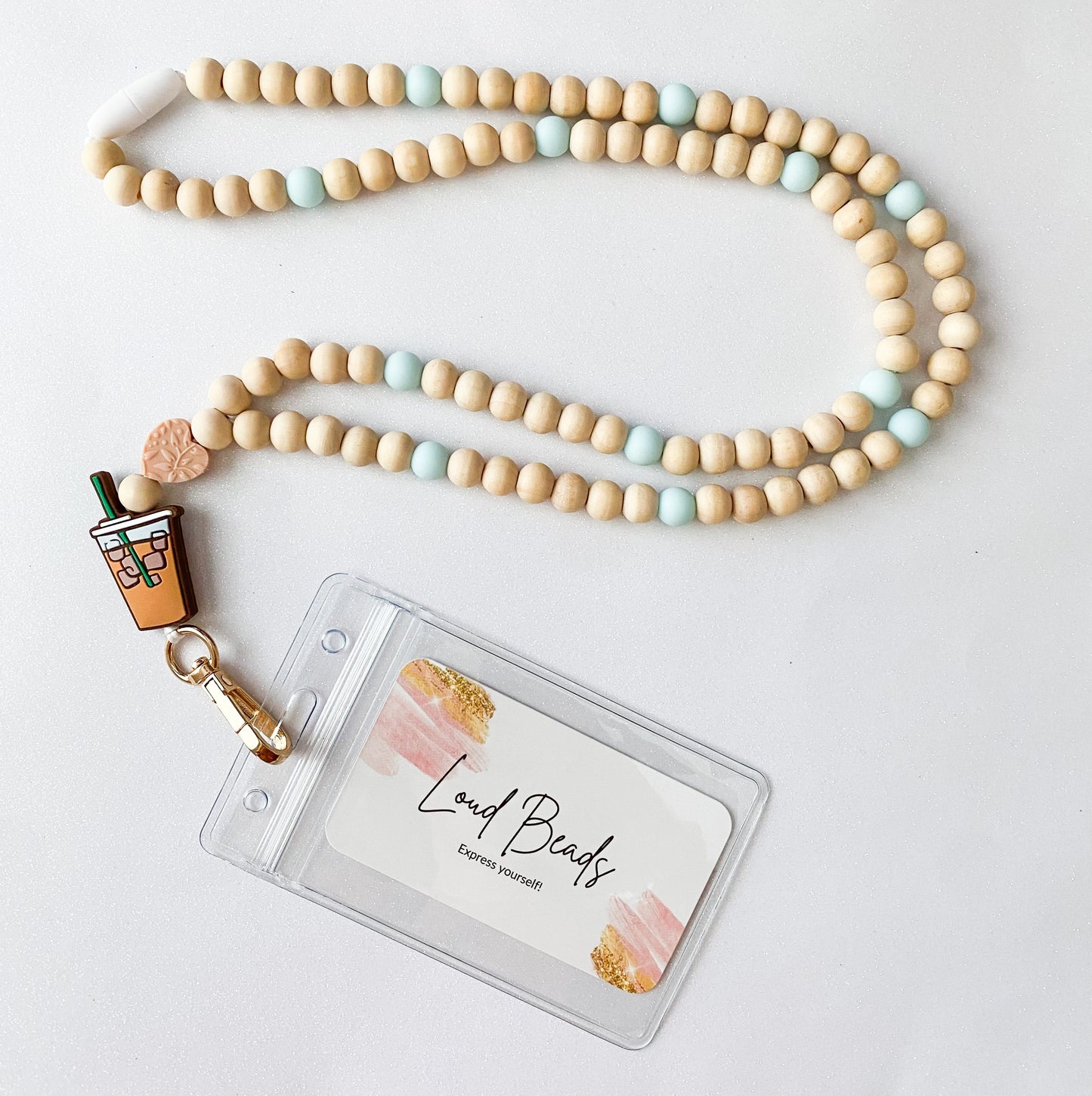 Love Iced Coffee Lanyard