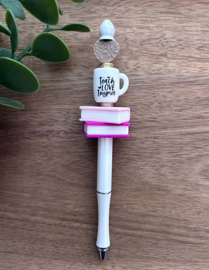 Teach Love Inspire Beaded Pen