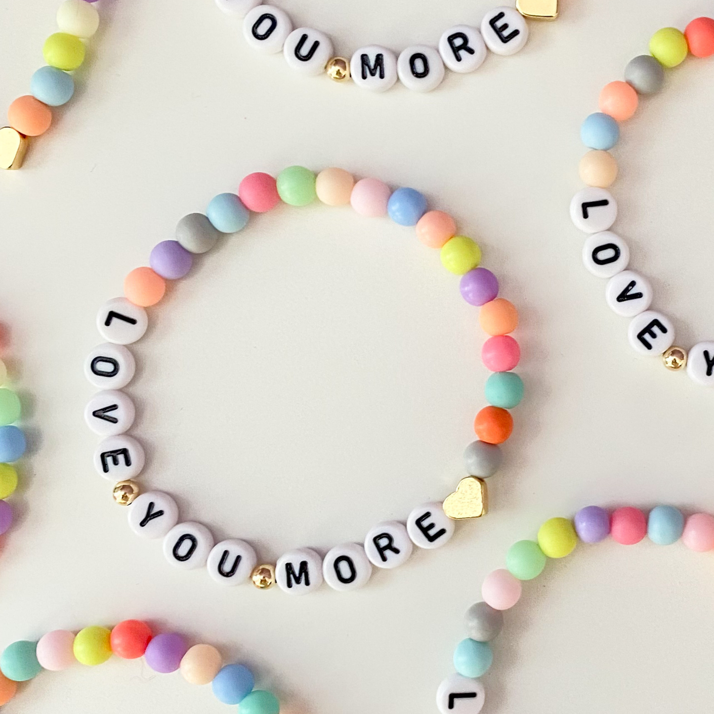 Love You, Love you More - Mama and Mini Bracelet Set