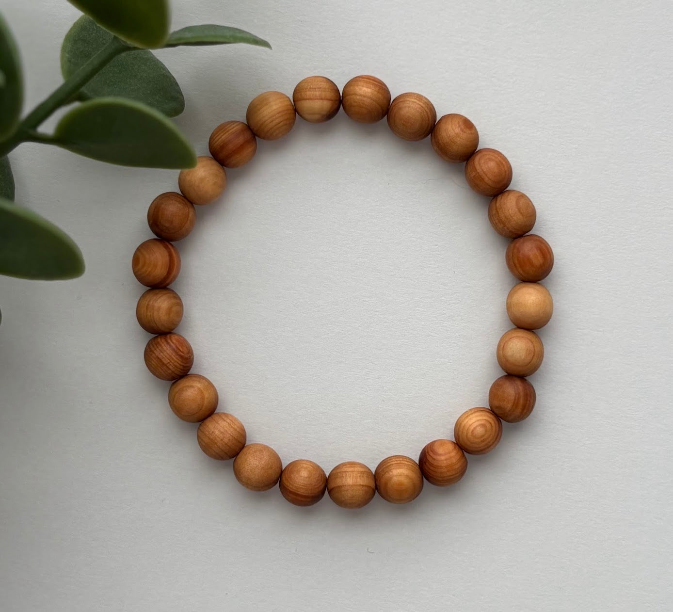 Natural Wood Beaded Bracelet – Men's Collection